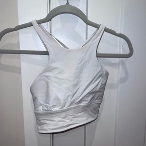 Lululemon high neck sports bra in White Size 2